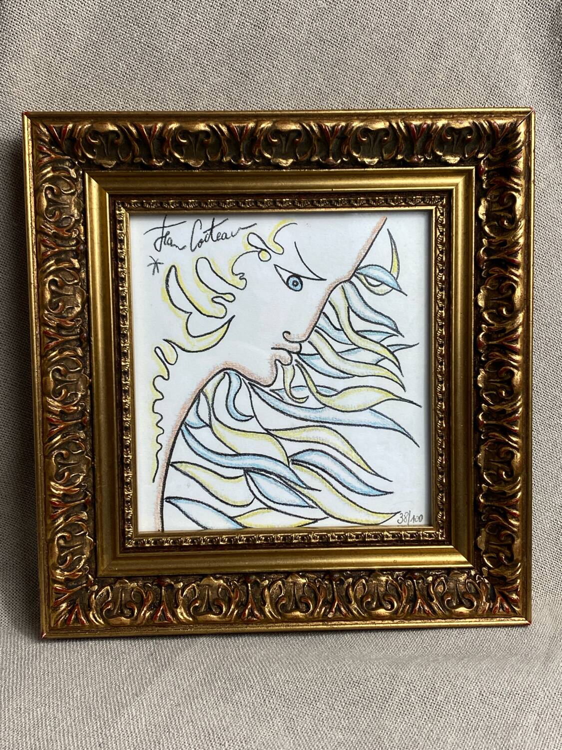 Profile of Orpheus, Jean Cocteau