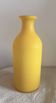 Vintage Hand-Blown Yellow Frosted Satin Glass Apothecary Vase - 1970s