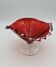 Coupe en verre soufflé rouge