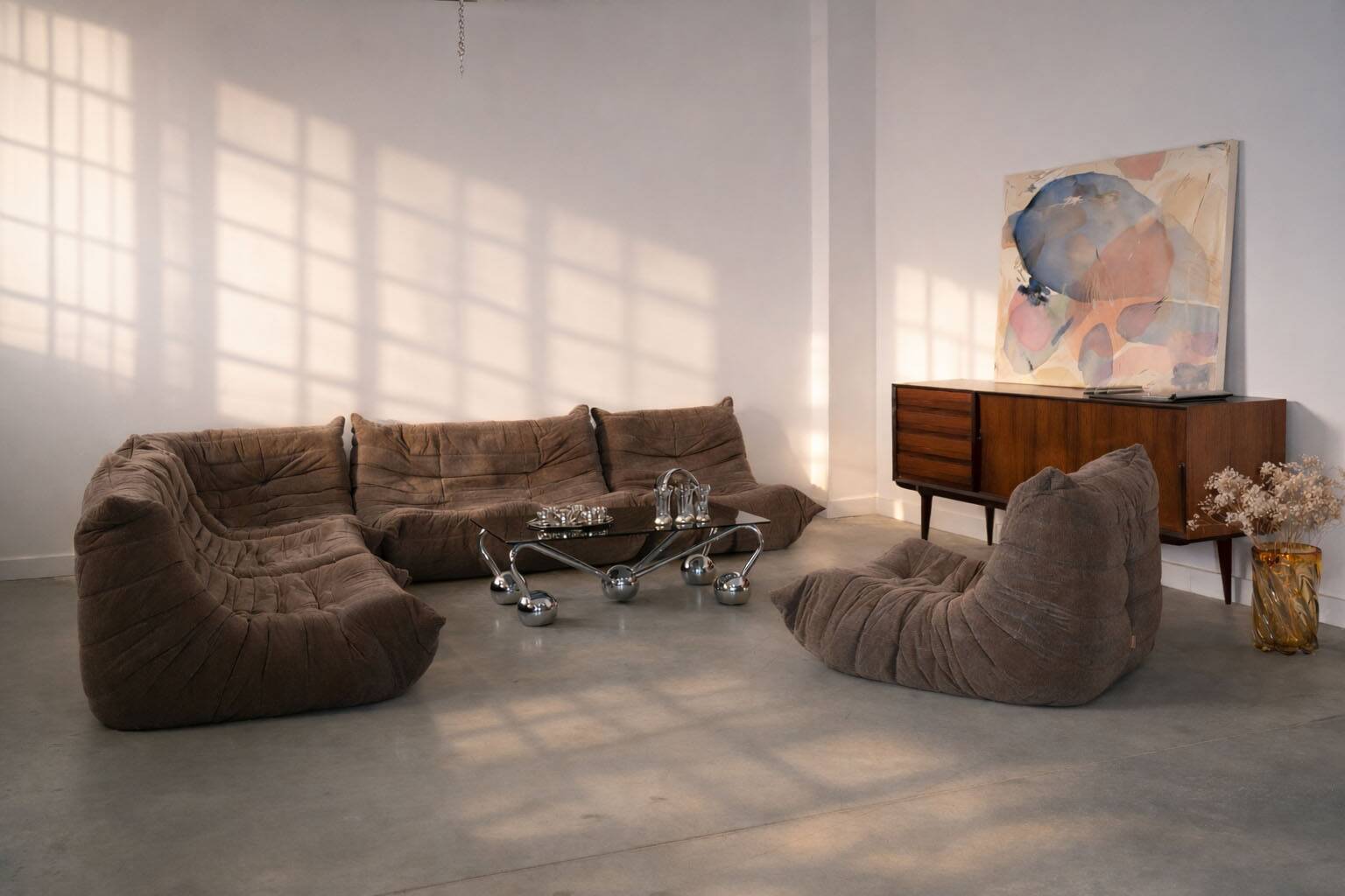 Togo corner sofa, French design, 1970s, designer: Michel Ducaroy, manufactu