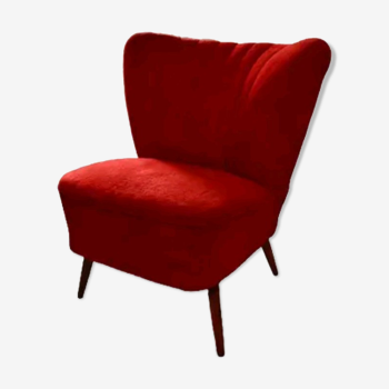 Fauteuil rouge années 60