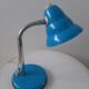 Vintage blue metal table lamp