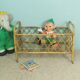 Rattan doll bed
