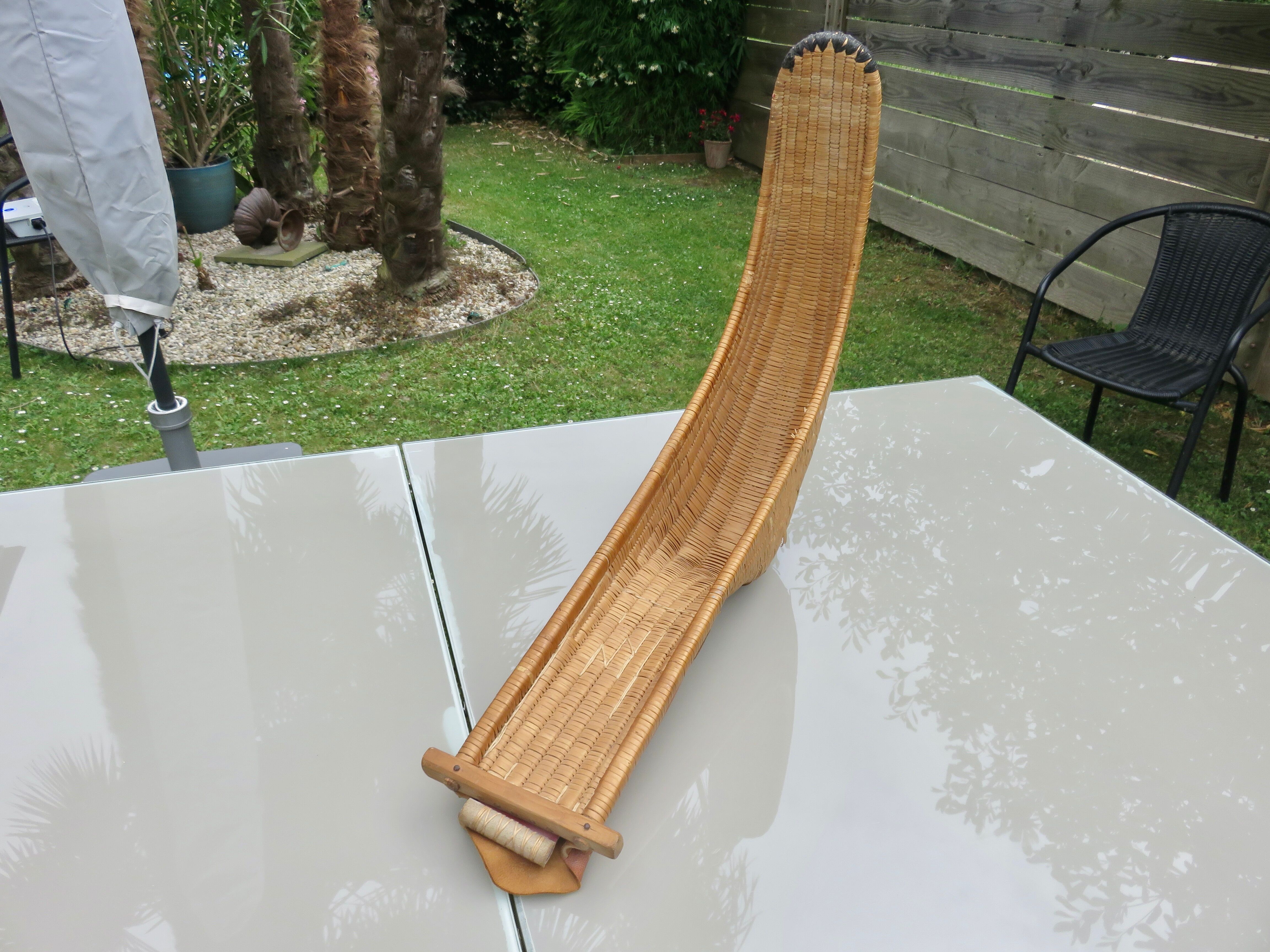 Old chistera, large glove, 65cm, Basque Country