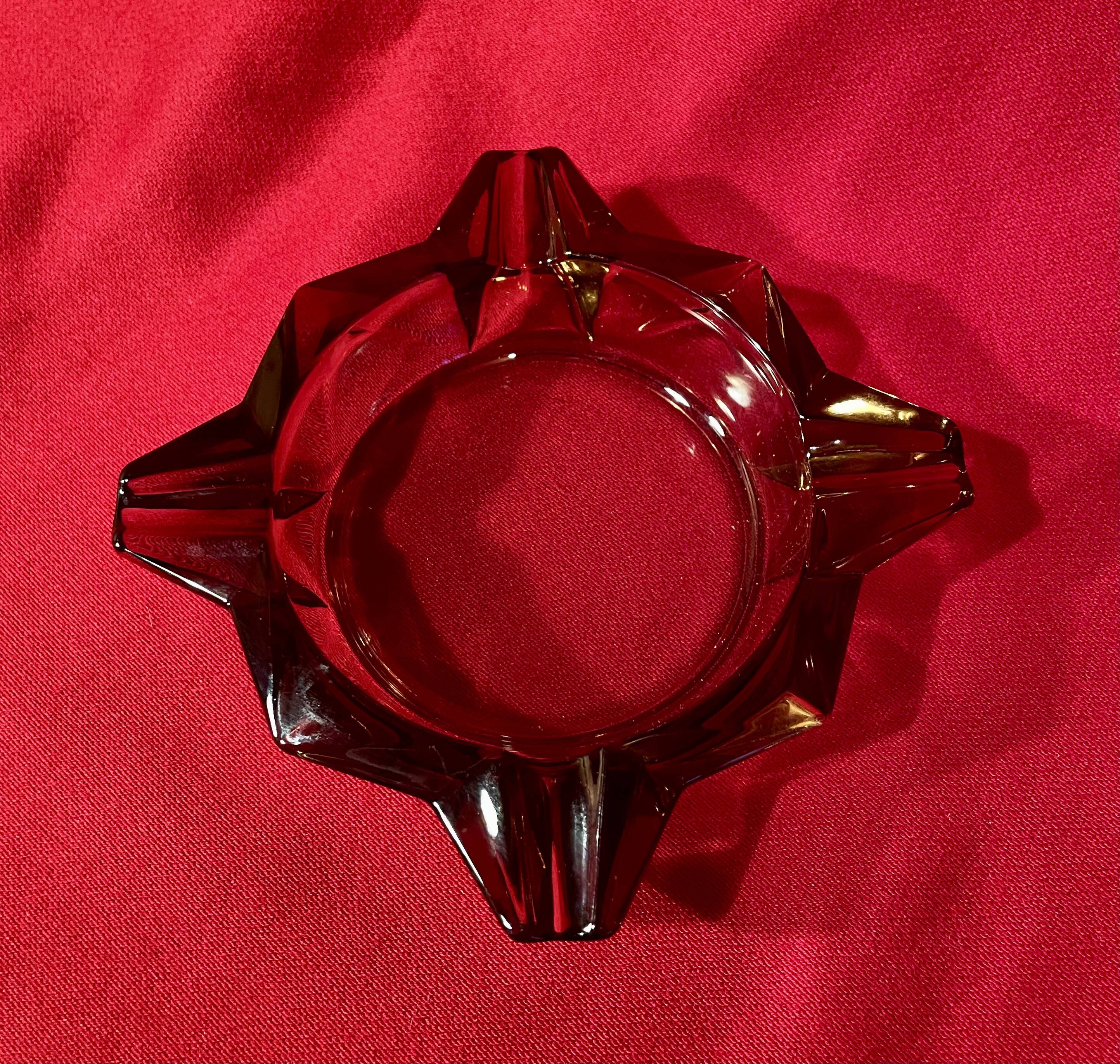 Luminarc ashtray, design by "JG DURAND" vintage, 70s