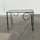 Table d'appoint en verre de style danois String des années 1960, milieu du siècle