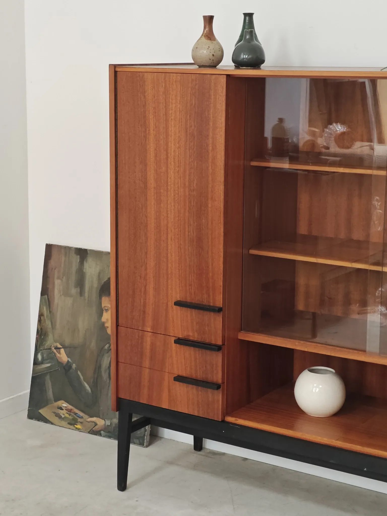 Wooden sideboard by Frantisek Mezulanik for Up Zavody 60