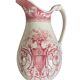 Antique earthenware pitcher from Boch Frères La Louvière