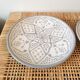Lot of 2 plates in grey Moroccan ceramic