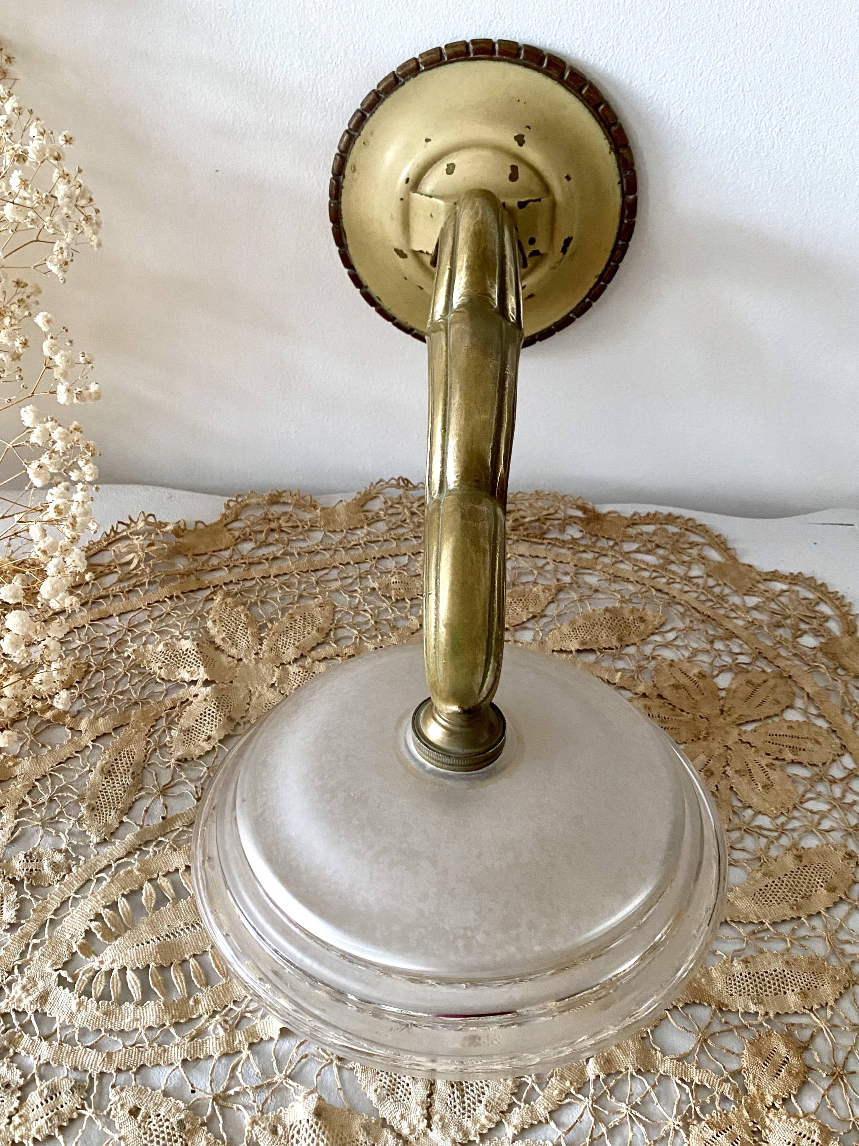 1930s bronze wall light