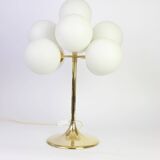 Atomic brass table lamp, Switzerland, 1960s