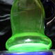 Old uraline blown glass pitcher late nineteenth