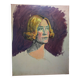 Portrait of a woman in oil Catalan Noucentism 1910/1920
