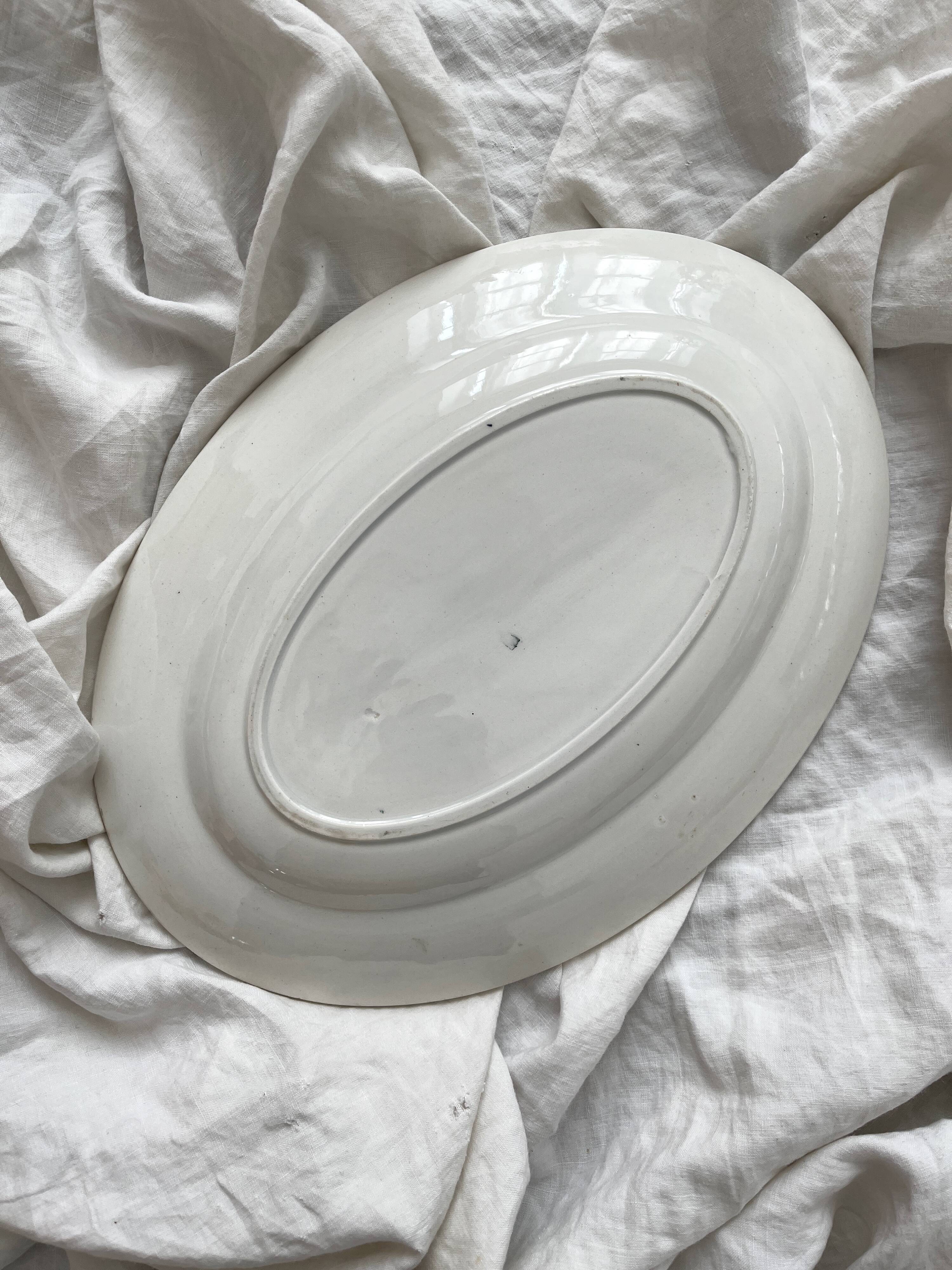 Oval ironstone dish "Denise" Saint Amand