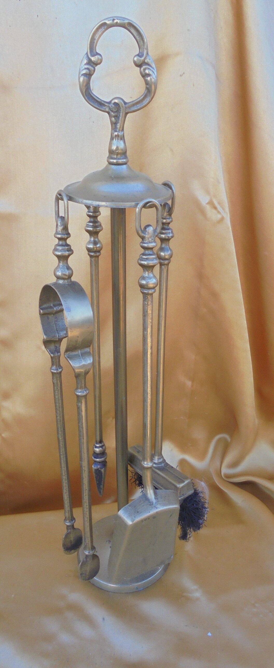 Bronze fireplace set