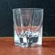 6 vintage clear pressed glass whiskey glasses