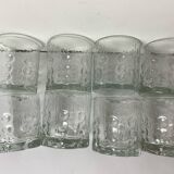 8 verres vintage