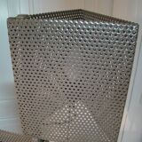 Vintage perforated metal floor lamp