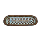 ceramic plate EPOQUE 1950 africanist decoration - signed GUILLOT - FRANCE