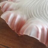 Colorized molded glass lampshade - 50s