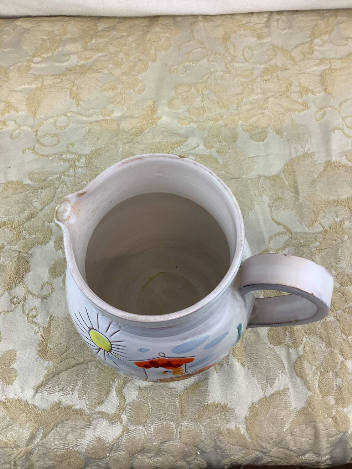 Vintage hand painted pitcher