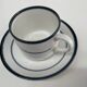 set of 7 coffee cups + saucers - vintage Rörstrand - Scandinavian design
