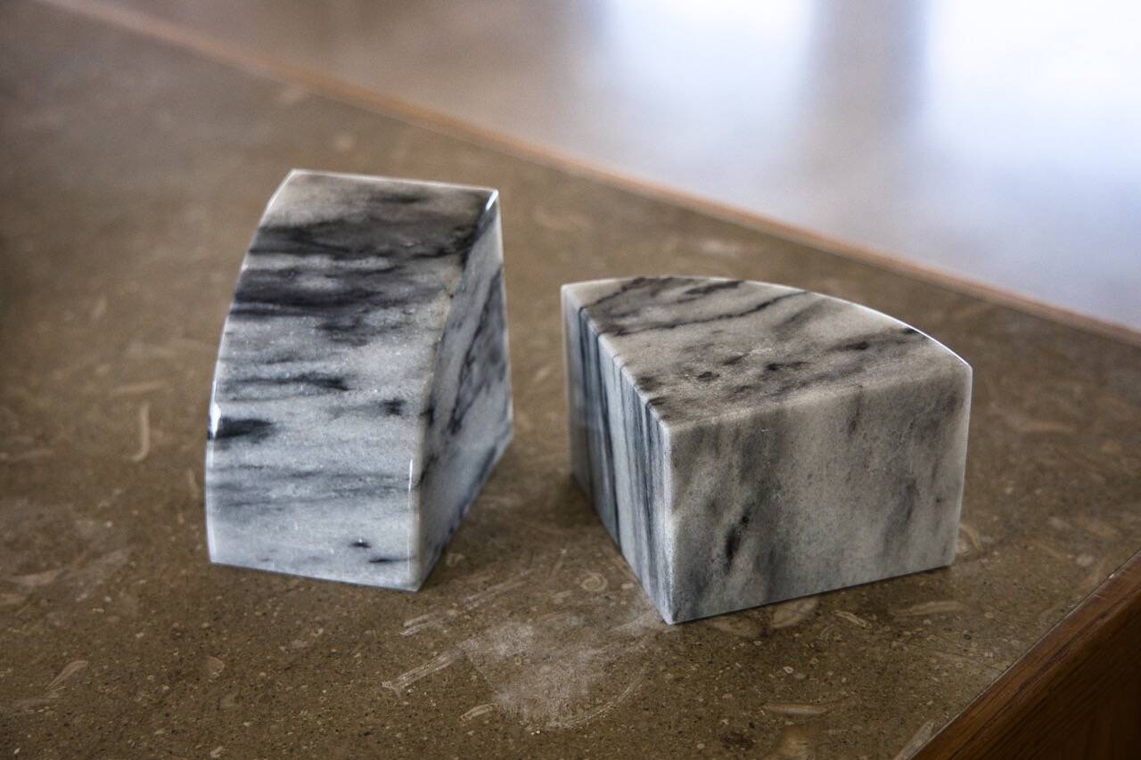 Marble bookends