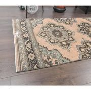 1970s Turkish Oushak Wool Runner Rug 92x373