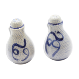 Salt and pepper shaker in blue sandstone