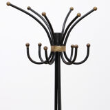 Porte-manteau français en fer forgé à la main par Jean Royère, 1960
