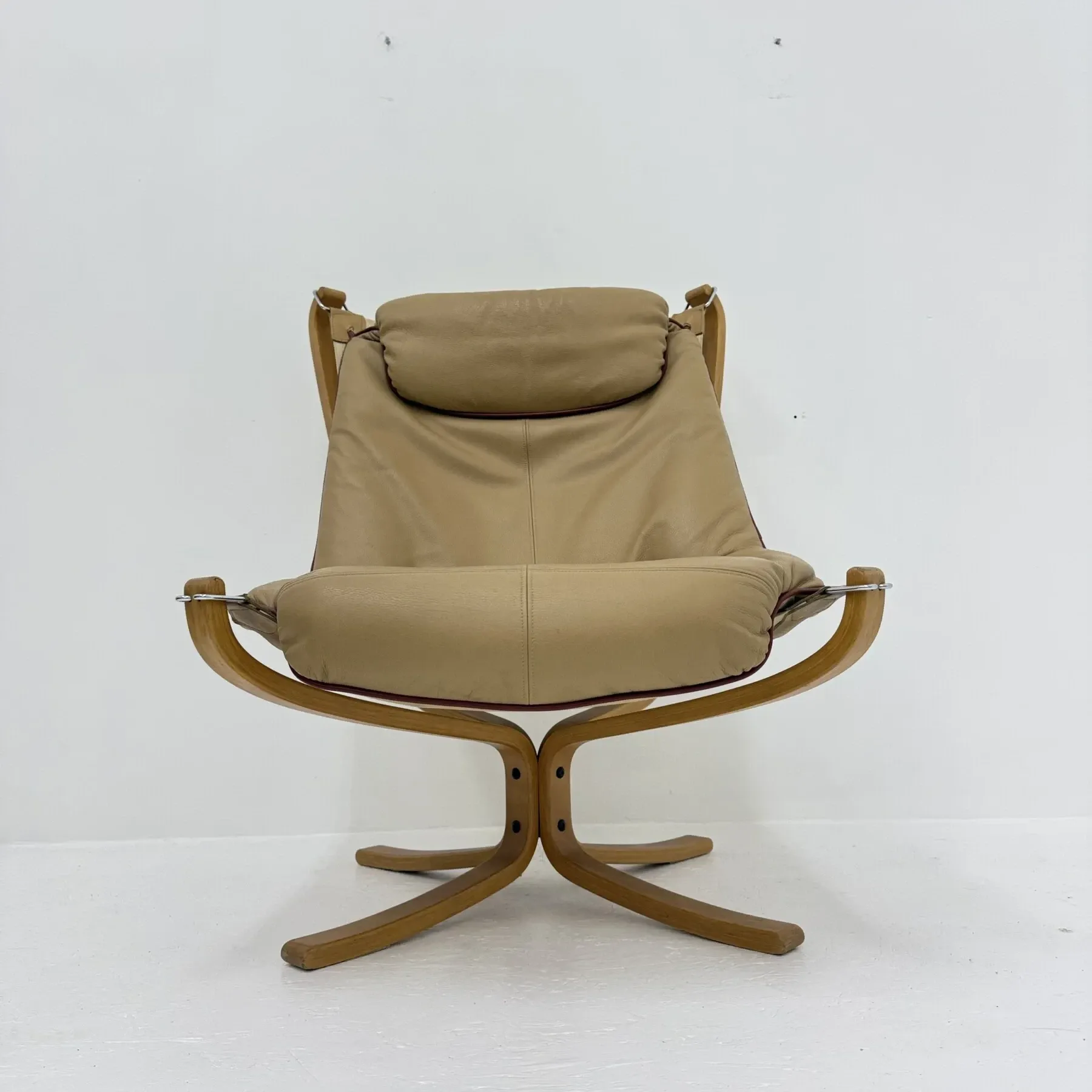 Falcon leather lounge chair by Sigurd Ressel for Vatne Møbler, 1970s