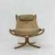 Falcon leather lounge chair by Sigurd Ressel for Vatne Møbler, 1970s