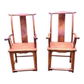 Pair of chairs, China