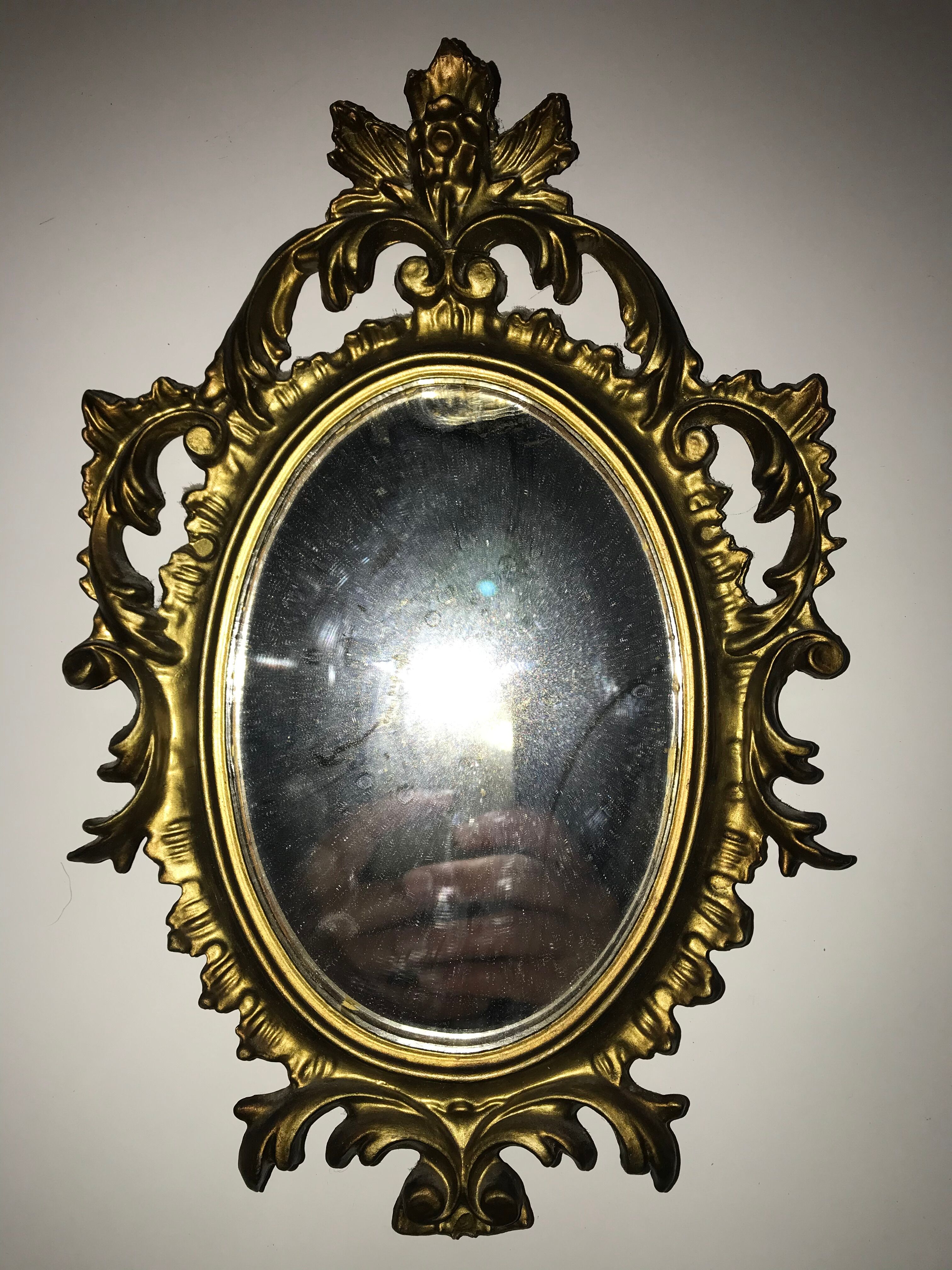 Golden mirror 19x29cm