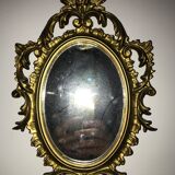 Miroir doré 19x29cm