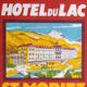 Plateau Christofle en métal argenté, années 1930, Grand Hôtel du Lac St. Moritz