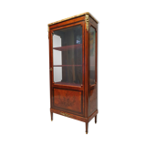 Louis XVI style showcase in marquetry - rosewood - rosewood - 19th
