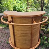 70's rattan bar