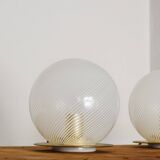Lampes de table en verre de Murano par Ornella Noorda pour Venini, années 70
