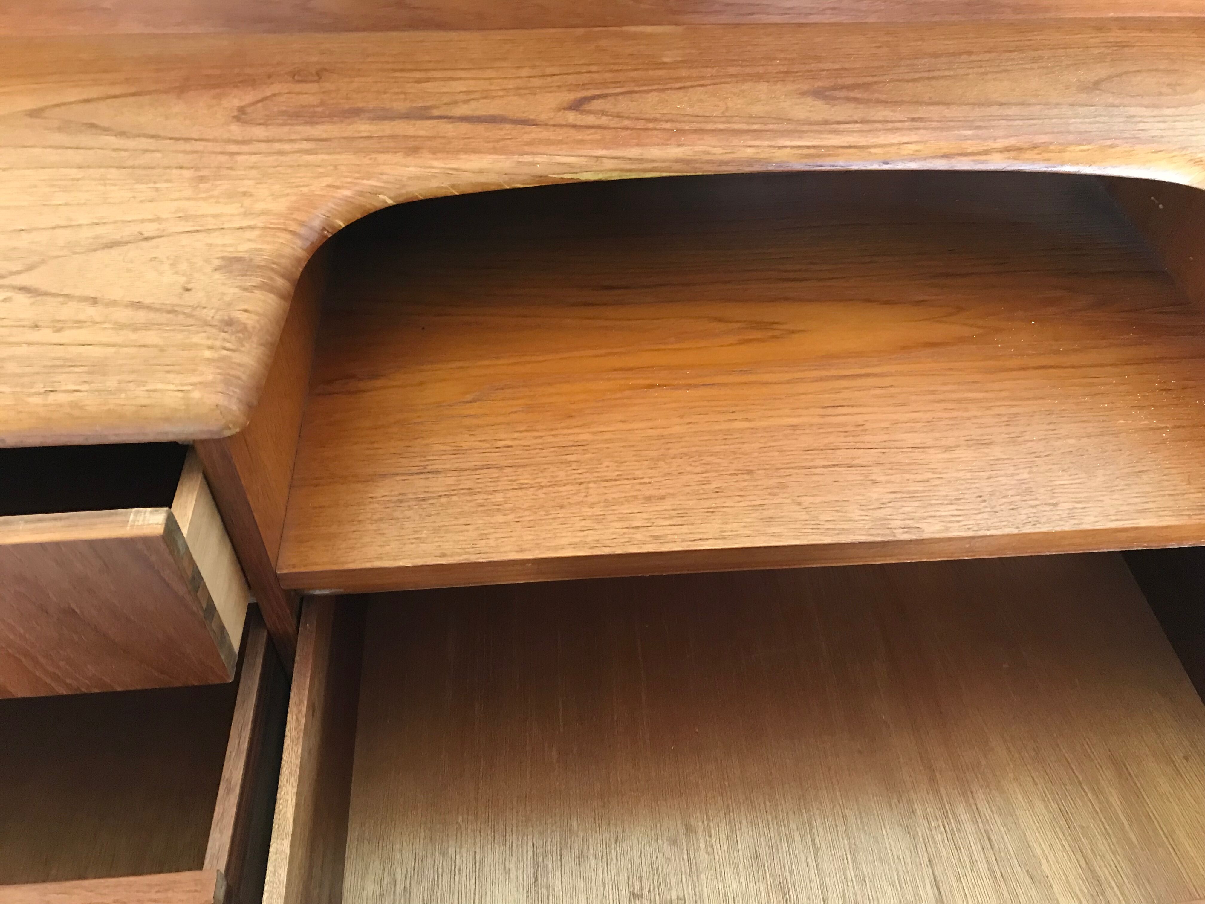 Scandinavian blond teak dressing table
