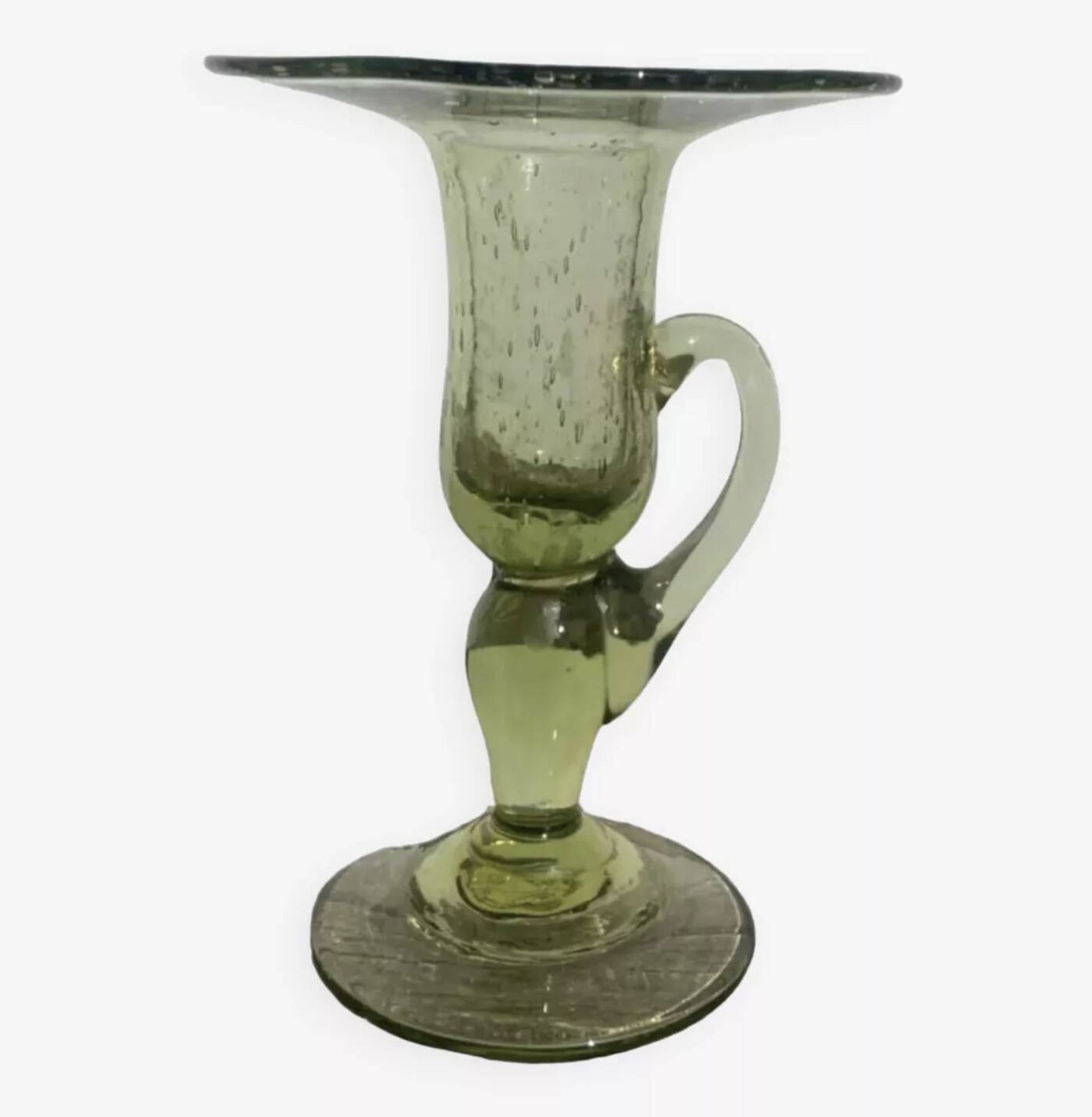 Bougeoir en verre biot
