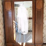 Art deco inlaid and bronze 3-door wardrobe circa 1920