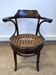 Fauteuil de bureau pivotant Thonet  en bois courbé et cannage – début XXe