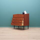 Coiffeuse en teck, design scandinave, années 1960, fabriquée par SW Finland