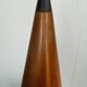 Decorative danish midcentury ceiling lamp in copper