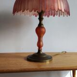 Kaelle lamp in glass paste and brass.