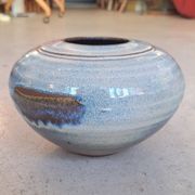 Glazed ceramic vase by Nadia and Alain Pinel