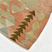 5x7 Brown & Red Turkish Vintage Kilim Rug 148x223Cm SK 35162