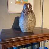 Brutalist ceramic vase signed dage