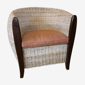 Rattan armchair modern design